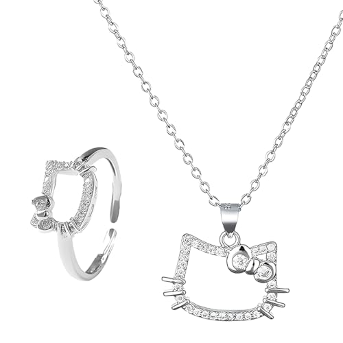 Regalo perfetto: Questo gioiello a tema gatto è il regalo ideale per ragazze. Adatto per figlie, nipoti, sorelle o amiche in occasione di compleanni, Natale, Pasqua, lauree, feste e molti altri eventi speciali