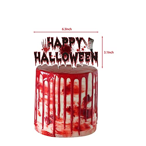 Halloween Scary Bloody Theme Decoration Set,Halloween Spooky Party Decoration Bloody Tablecover, Bloody Hanging Banner,Bloody Clings And Balloon For Vampire Zombie Party Supplies #TOP2