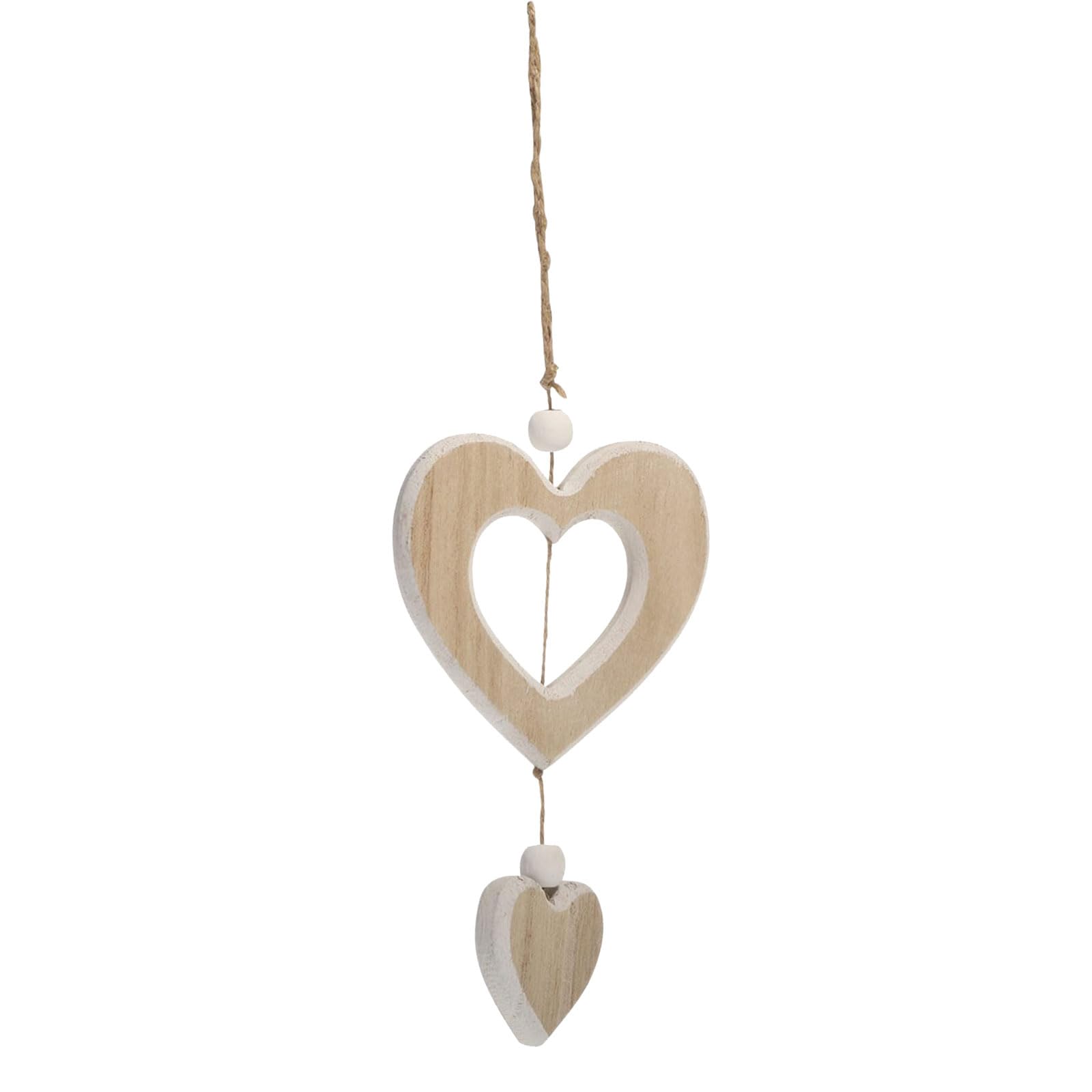 Ciondolo decorativo a forma di cuore in legno per finestre idea regalo