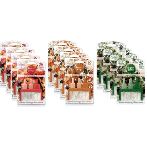 Air Fresheners 3volution Compatible Air Freshener Refills + 8Pcs FabFinds Wax Melt (Classic Christmas, 12X 3Pack)