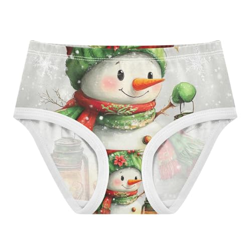Girls' Underwear Cute Snowman with Lantern Toddle Brief Panties 2T 20325784