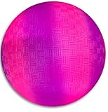 Toys+ 8.5 Inch Playground Balls Red, Blue, Green, Yellow and Rainbow! (1 Ball, Purple Stripe)