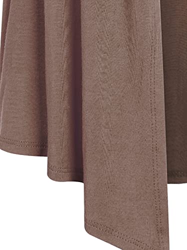 Image of MixMatchy Women's Lightweight Short Sleeve Draped Open Front Cardigan Vest