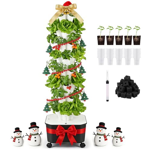 BAOSHISHAN Vertical Hydroponic Garden Tower, 40 Pods 8...