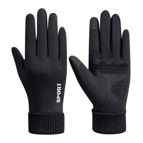 Mayoii Fahrradhandschuhe Damen Winter – Warme Winterhandschuhe Damen Winddicht & Wasserdicht, Touchscreen Radsporthandschuhe mit Rutschfestem Silikon für Radfahren,...
