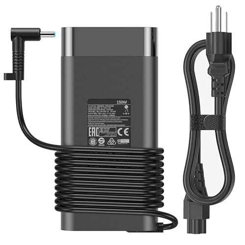 VRAVEK 150W Laptop Charger Compatible with HP ZBook 15 16 17 15U 15V G3 G4 G5 G6 G7 G8 G9 ZBook Firefly 15 Victus 15 Studio G4 G5 G7 G8 G9 G10 G11 OMEN Pavilion Gaming 15 17 Supply Power AC Adapter