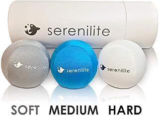 Serenilite 3X Hand Therapy Exercise Stress Ball Bundle - Tri-Density Stress Balls
