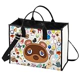 BWWKTOP Animal Tommy Tote Bag Video Gamer Gift Villagers Animal Shoulder Bag Bells Bag Merch (bells BG)