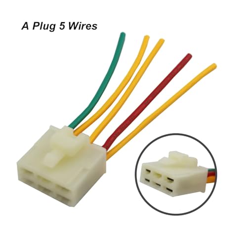 Rectificador 5 cables y 6 cables para motocicleta con conector macho de voltaje 4