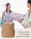 CEI-CEI Baby Wickeltasche/Rucksack mit Wickelunterlage, Wickelrucksack Groß, Windeltasche für Unterwegs Mommy Bag mit Isolierter Flaschentasche, Wasserdichtes Neoprengewebe (Braun)