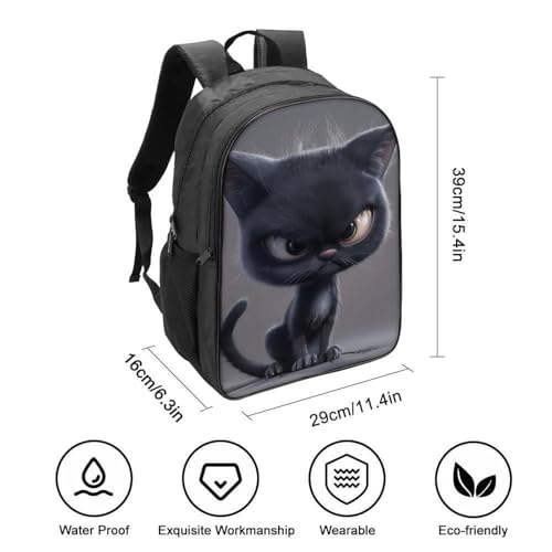 Mochila infantil impermeable British Shorthair 3D ajustable para niños 2