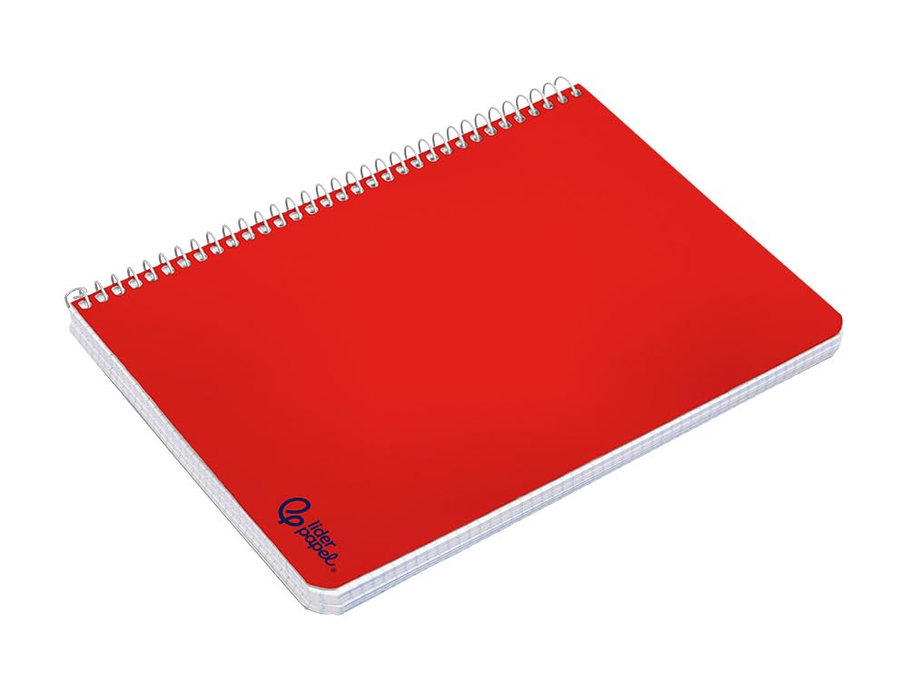 Cuaderno espiral A5 148 x 210 mm smart tapa blanda 80h 75gr cuadros CP 4mm con margen colores surtidos unidad