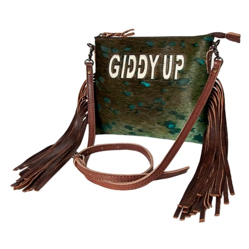 American Darling Women's Crossbody Bag Western Hair-On Genuine Leather Handbag and Ladies Purse