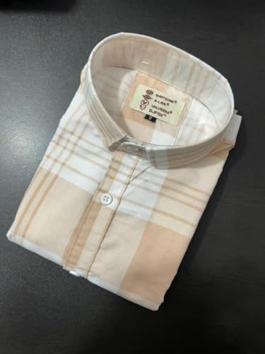 Image of S-LINE Men Full Sleeve Check Cotton Shirt /Shirt for Men