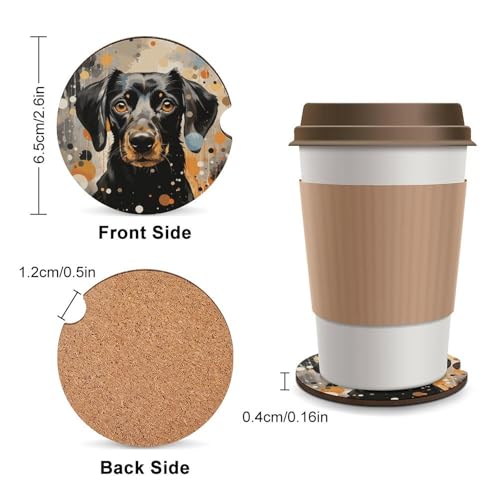 Portavasos para Auto con Diseño de Lunares y Perro 2 Piezas miniatura 2