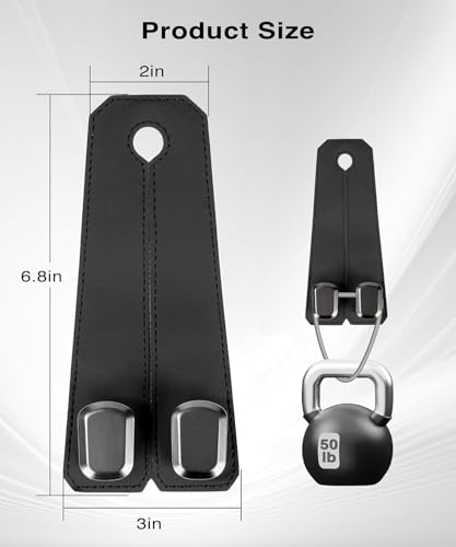 Image of FRONTED 2 Pack Car Seat Headrest Double Hooks Leather Car Back Seat Headrest Hooks for Purses, Bags and Handbags, Car Organization Accessories