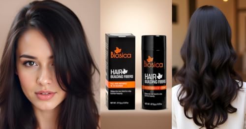 Image of Hair Building Fibers 27.5Gm - For Thin & Fine, Hair Thickening Fibers For Men & Women, Like Caboki,Toppik etc. (Black)