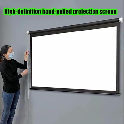 Pantalla de proyección manual de 60 pulgadas 16:9 miniatura 2
