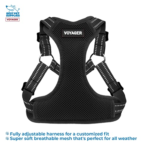 Best Pet Supplies Voyager Adjustable Dog Harness Leash Set including Reflective Stripes for Walking Heavy-Duty Full Body No Pull Vest with Leash D-Ring - Image 2