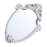 Miroir mural vintage : cet élégant miroir est parfait comme miroir décoratif pour n'importe quel mur, idéal pour une pendaison de crémaillère, les fêtes, etc