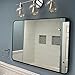 30 x 40 Bathroom Mirror Large Black Wall Mirror Rectangle Wall Mounted Mirror Metal Framed Mirror for Hanging Vertical or Horizontal, Rounded Corner