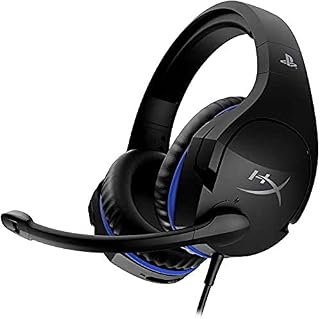 HyperX Cloud Stinger  Gaming Headset, Official PS4 Licensed for PlayStation4, Lightweight, Rotating Ear Cups, Memory Foam, Durability, Steel Sliders, Swivel-to-Mute Noise-Cancellation Microphone