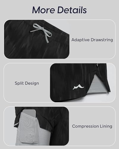 Image of maamgic Men's Athletic Running Shorts with Liner Ultra Lightweight Workout Shorts 5 inch / 7 inch