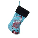 Kurt S. Adler Disney 19 Inch Santa Jack Printed Christmas Stocking, Blue