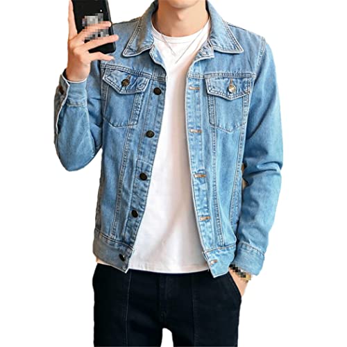 Veste en jean homme bleu clair idéale pour vos sorties urbaines décontractées