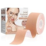 3-in-1 Face Tape Hautfarben | Gesichtstape gegen Falten für Stirn- & Mundbereich | Vielseitige Patches für Nasolabialzone & Zornesbereich | Dezentes Gesichtsband | 2,5 cm × 500 cm