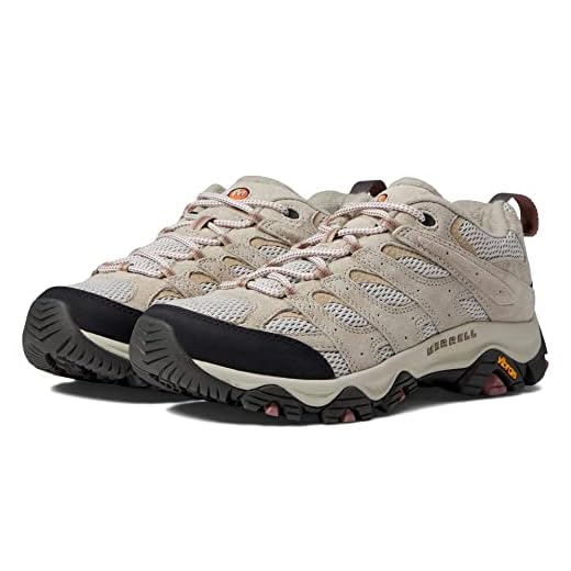 Merrell Moab 3 Shoes for Women - Breathable Leather, Mesh Upper, and Classic Lace-Up Closure Shoes Aluminum 8.5 W