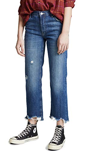 Free People Maggie Mid Rise Straight Jeans