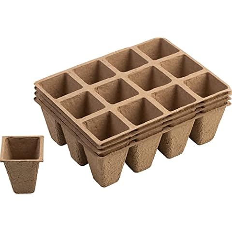 Meister Macetas de Pulpa de Papel Biodegradable Set de 48 Unidades Cover