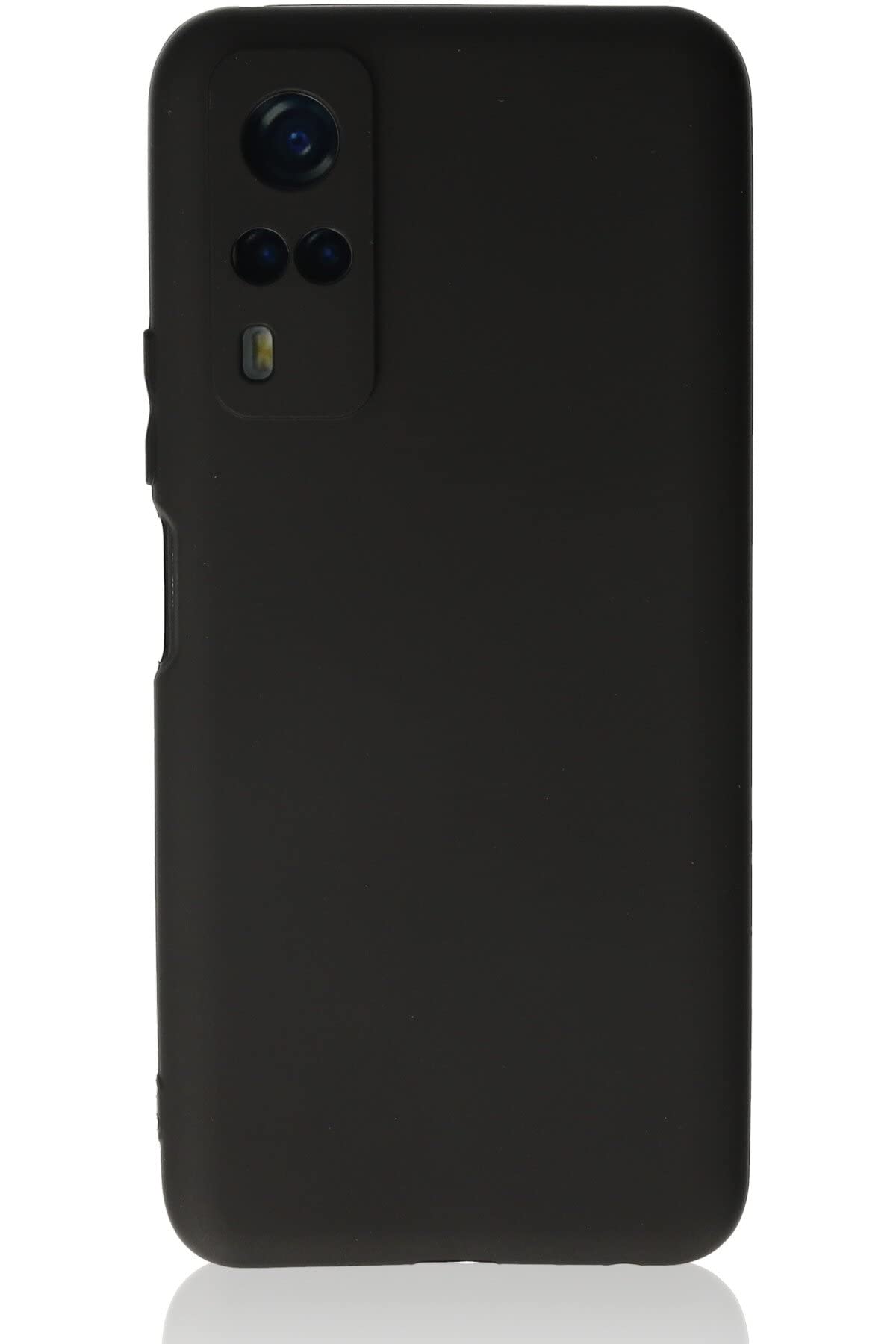 Nevarium Vivo Y53S Kılıf Kamera Korumalı Yumuşak Dokulu Silikon - Siyah