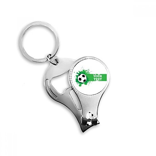 Chaîne porte-clés football idéal pour ouvrir une boisson fraîche devant le match