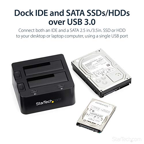 Dock HDD / SSD UASP StarTech.com UNIDOCKU33 pour disque SATA externe 3.5 2.5 - 2
