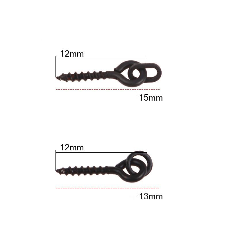 Set 20 piezas tornillos para carnada de pesca carpa miniatura 2