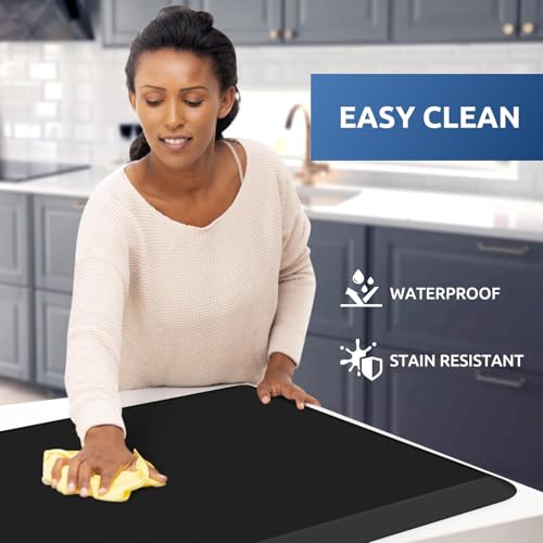 Image of 0.8 inch Thick Kitchen Mat Cushioned Anti Fatigue Rug Comfort Floor Mats | Water-Resistant, Non-Slip, Easy to Clean Comfort Floor Mat for Kitchen, Sink & Office, Multiple Colors & Sizes, 36 inch x 22 inch