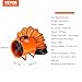 VEVOR Portable Utility Blower Fan, 12 Inch 585W 3198 CFM Heavy Duty Cylinder Axial Exhaust Fan with 33ft Duct Hose, Industrial Ventilator for Ventilating Workshops, Confined Space