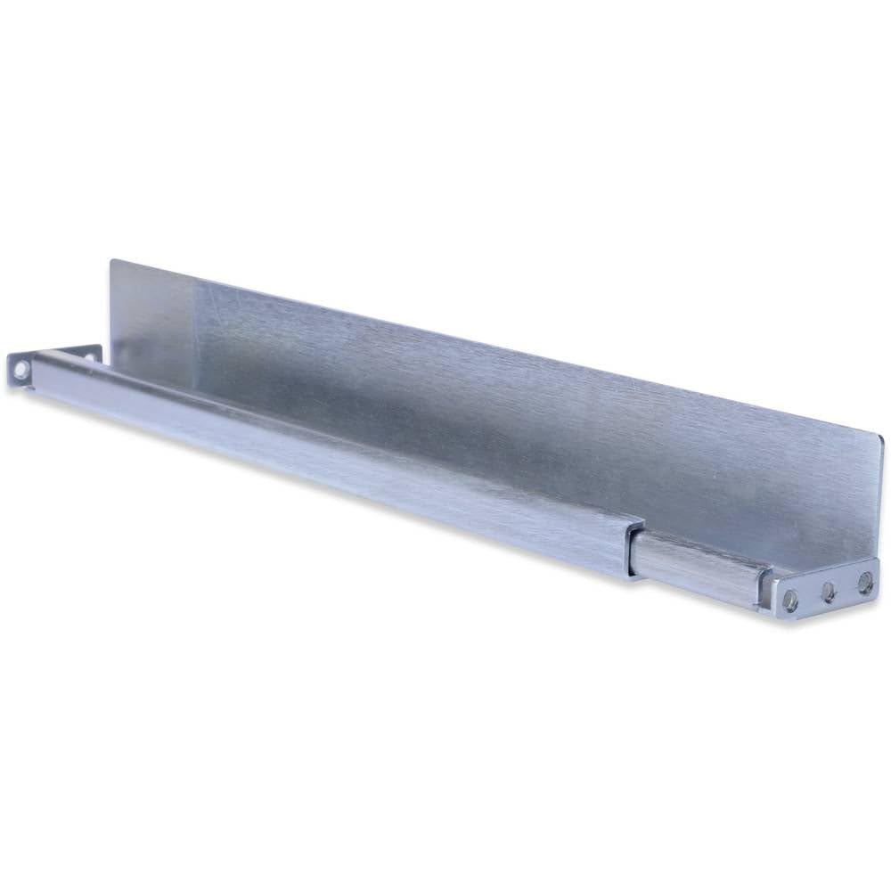 DIGITUS 1HE Gleitschienen - für 19" Netzwerk- & Serverschränke von DIGITUS - Variabele Tiefe von 350 bis 600 mm - L-Profil, 2mm starkes Stahlblech - Traglast 100 kg - Silber