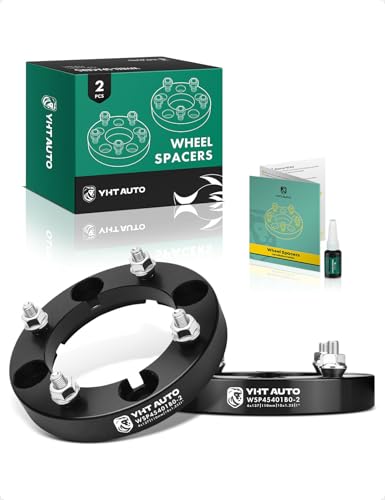 YHTAUTO 4x137mm Wheel Spacers 1 inch Fits Bombardier Can-Am Kawasaki Suzuki Models Outlander Commander Renegade Mule Prairie Tire Spacers w/ M10x1.25 Studs 110mm Center Bore 4 Lug 2PCS
