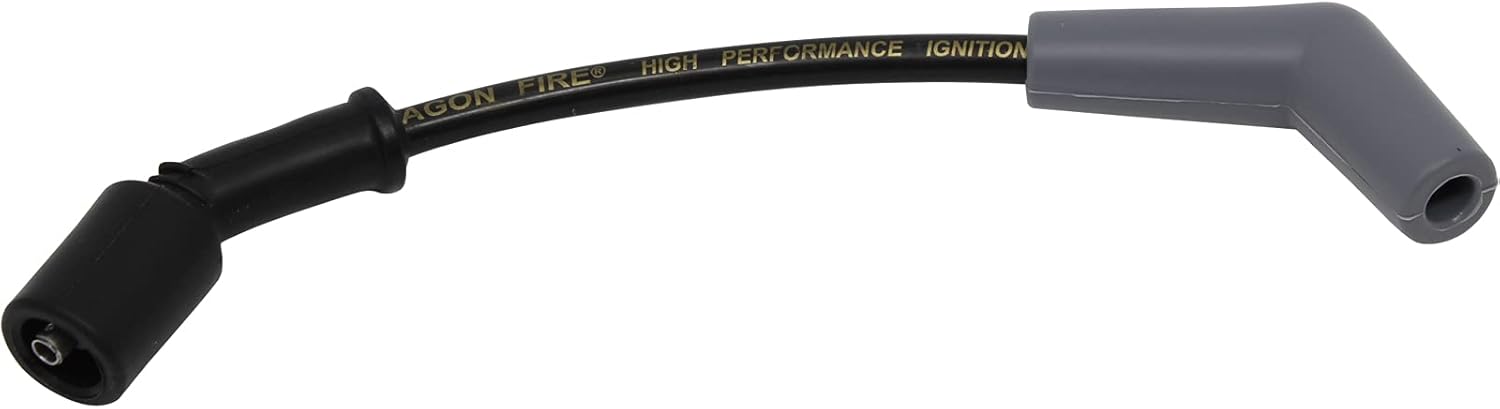 DRAGON FIRE PERFORMANCE Black Street Series High Performance 9.5" Low Ohm Spark Plug Wire Set For 1999-2019 Chevrolet GM Chevy LS LSX LS1 LS2 LS3 LS6 LS7 W/ Round or Square Coils Oem Fit PWLS-DF-BK