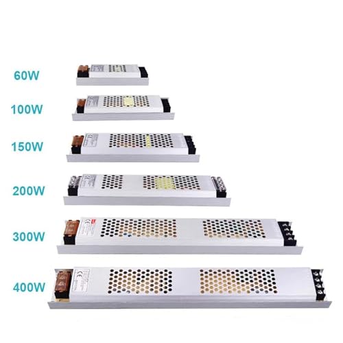 Transformateur LED 24V 400W en aluminium avec composants électroniques durables