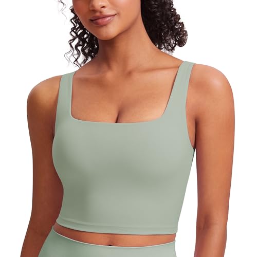 Image of CRZ YOGA Butterluxe Square Neck Crop Tank Top