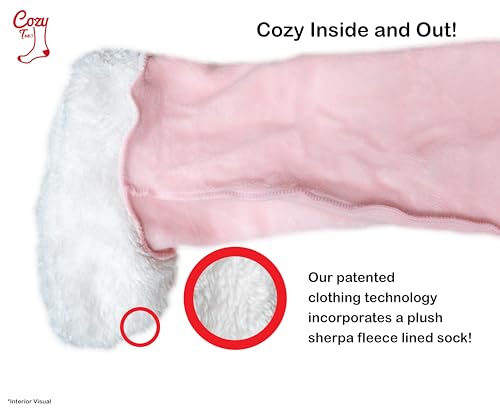 Adult Footed Sweatpants with Sherpa Fleece Lined Feet, Extremely Soft and Warm Footing2