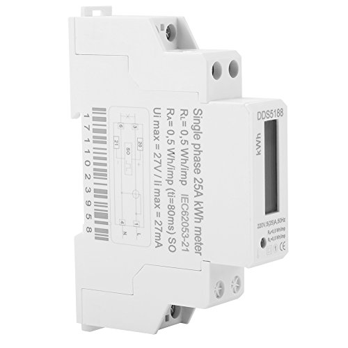Contaore Kilowatt Contatore elettrico su guida DIN metro kwh contatore LCD misuratore di energia monofase LCD digitale Din Rail