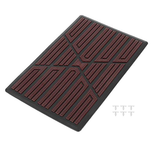 X AUTOHAUX Car Trucks Vehicles Floor Carpet Mat Patch Heel Scuff Plate Foot Rest Pedal Pad