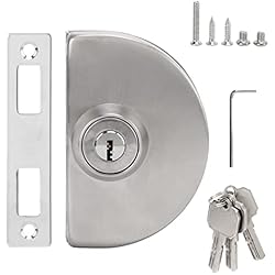 Barra de Seguridad para Puerta Corrediza, Resistente a la Corrosión, Cerradura de Puerta de Vidrio Corrediza de un Lado, Acero Inoxidable para Cocina, Hogar, Oficina