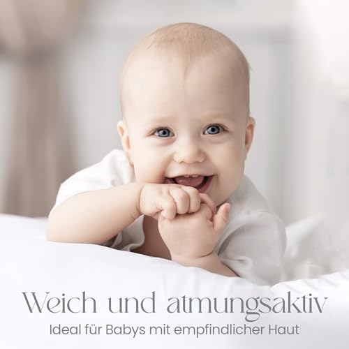 Spannbettlaken Kinderwagen 40x90 Aus 100% Bio-Baumwolle – Waschbar & Ultraweich Grau 2er-Set Spannbettlaken - Für Baby – Ansicht 6
