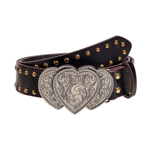 Ceinture western en cuir Yalice avec boucle étoile vintage pour sublimer vos jeans